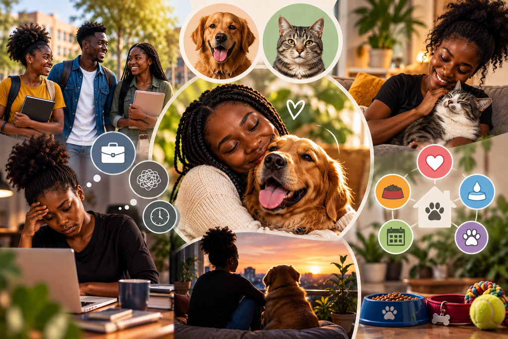 Young Ghanaians spending their time with pets vrg