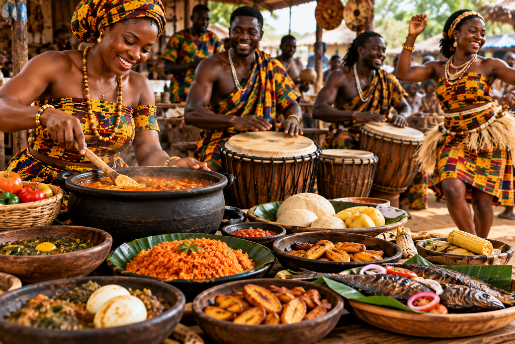 Ghanaian food and music celebration