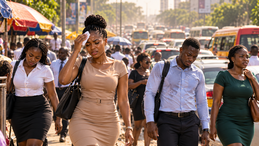 Tight Clothing worn by Ghanaian office employees